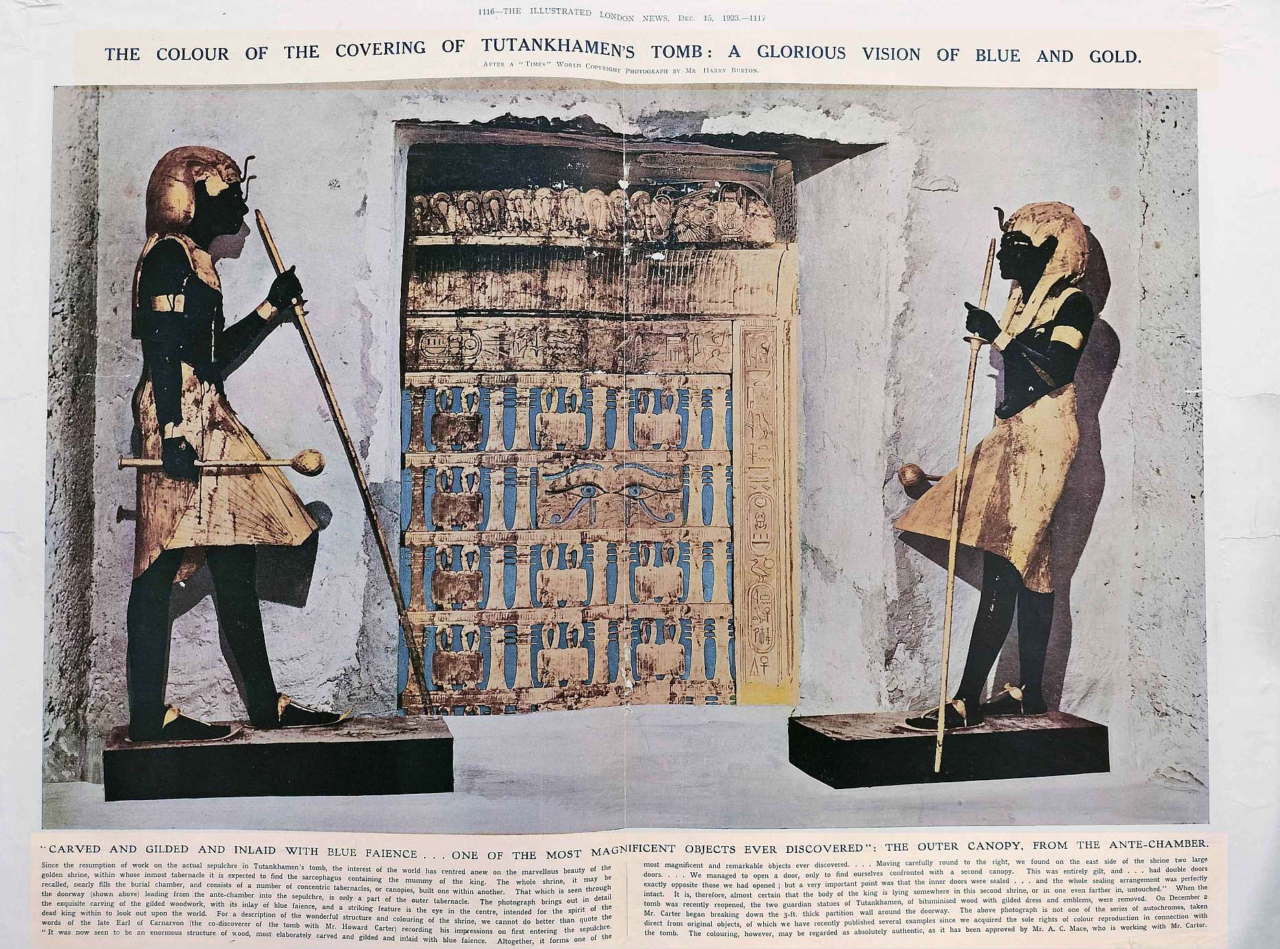 tut tomb guards in colour